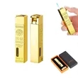Creative Windproof Gold Bar Shape Jet Flame Torch Lighter