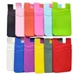 Stick-on Silicone Phone Back Pocket Dual Wallet Card Holder