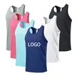 Sleeveless Bodybuilding T Shirts and Quick Dry Fabric Workou