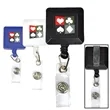 Square Retractable Badge Reel with Belt Clip