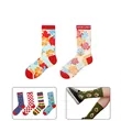 Knitted Jacquard Cotton Crew Dress Socks