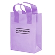 Color Frosted Soft Loop Shopper Bag w/ Insert - Flexo Ink