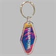 1/4" Vintage Clear Acrylic Motel/Hotel Key Chain