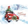 Vintage Vroom Holiday Greeting Cards