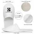 Custom Closed Toe Disposable Nap Cloth Hotel Slipper