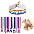 Rainbow Headband Elastic Bracelet Pride Month Decoration