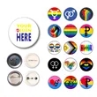 2.3"Dia Round Tinplate Badge Button Pin MOQ 50PCS