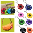 Rubber Barbell Dumbbell Shaped Key Ring