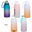 Half Gallon 60 oz. Time Water Jug Bottle With Handle