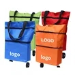 Foldable Shopping Rolling Tote Bag with Wheels