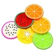 Colorful Eco-friendly Fruit Silicone Drinks Coasters