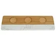 Marble & Bamboo Hybrid Tasting Flight Tray