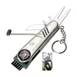 Stainless Steel Pocket Golf Tool Kit 7-In-1 Keychain