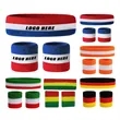 Elastic Striped Cotton Sweatband Sets