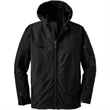 Hooded soft shell jacket