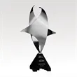 Zenith Award - Stainless Steel Sculpture, Black Marble Base