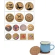 Reusable Absorbent Eco-Friendly Cork Drink Coasters Round