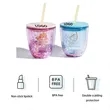 Cute Student Plastic Straw Children'S Cup 48Pcs