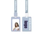 Work ID Card Holder with Easy Pull Buckle Lanyard