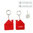 Key Chain With House Shaped Tape Measure