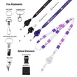 5/8" Dye Sublimated Lanyard Badge Reel Combo