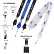 1" Dye Sublimated Lanyard Badge Reel Combo