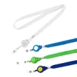 5/8" Silk Screen Lanyard/Badge Reel Combo