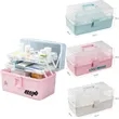 Three-layer Storage Organizer Medicine Box With Handle