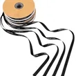 5/8" Black Grosgrain Ribbon w/ Logo  100 yards per roll