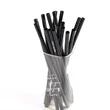 Reusable Black Metal Straws
