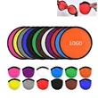 8" Soft Nylon Folding Flying Disc Handheld Fan W/Pouch