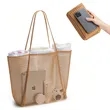 Mesh Beach Tote Women Shoulder Handbag