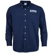 Embroidered Mens Long Sleeve Twill Dress Shirt