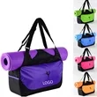 Shoulder Bag with Mat Carrier for Yoga Fitness Pilates