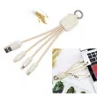3-in-1 Wheat Straw Charging Cable