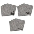 LINDEN Set of 4 Felt Coasters