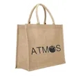 Shopping Beach Tote Jute Bag
