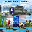 OptiZoom 12x Portable Monocular for Outdoor and Travel