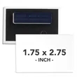 1.75 X 2.75 Inch Rectangle Wearable Clothing Magnet Buttons