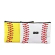 Pencil Case Baseball Creative Pattern Zipper Canvas Bag