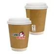 12 oz Full Color Dusky Paper Cup With Lid