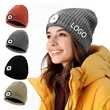 Rechargeable LED Light Knit Beanie