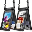 Dual-capacity waterproof case for cell phone