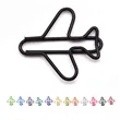 Cute Metal Airplane Office Accessories Bookmark Paperclips