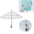 Long-handled Transparent Umbrella