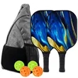 Glass Fiber Pickleball Racket & Ball Set w/ Backpack