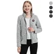 WOMEN'S FULL-ZIP SWEATER FLEECE JACKET