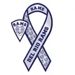 3.5" X 8" Awareness Ribbon Shape Vehicle Magnet with Cutout