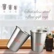 Stainless Beer Cups, 12 oz.- Durable Drinkware for Brews