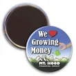 2-3/16 Diam Round Button w/ Magnet